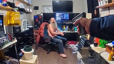 Man Pulls Large Knife As Officers Enter His Room