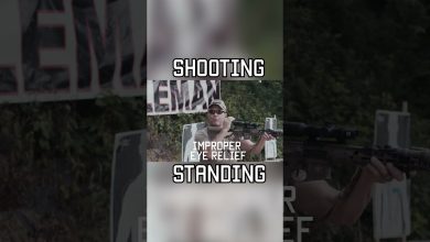 How to shoot a rifle while standing correctly #military #militaryeverything #tips