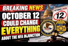 BREAKING: DOJ Now Has Until October 12 — ATF’s NFA Guidance Could Come First