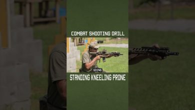 Combat Shooting Drill: Standing, Kneeling, Prone #military #militaryeverything #army #training #tips