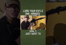 How to LOAD YOUR RIFLE ONE HANDED WHEN INJURED #rifle #tacticalrifleman #shorts #training