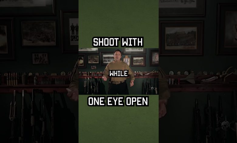 Why You Shoot With One Eye Open  #military #militaryeverything #tips #army #training
