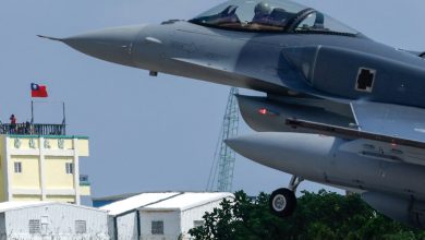 Taiwan’s first two F-16V fighter jets arrive to bolster defenses against China