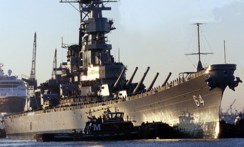 58,000-Ton US Navy Iowa-Class Battleship USS Kentucky:  Million Spent, She Was 72 Percent Complete and Used for ‘Parts’